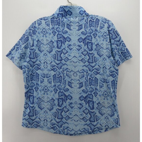 Ibkul Top Medium Golf Performance Shirt 1/4 Zip Geometric Active * - Picture 7 of 12